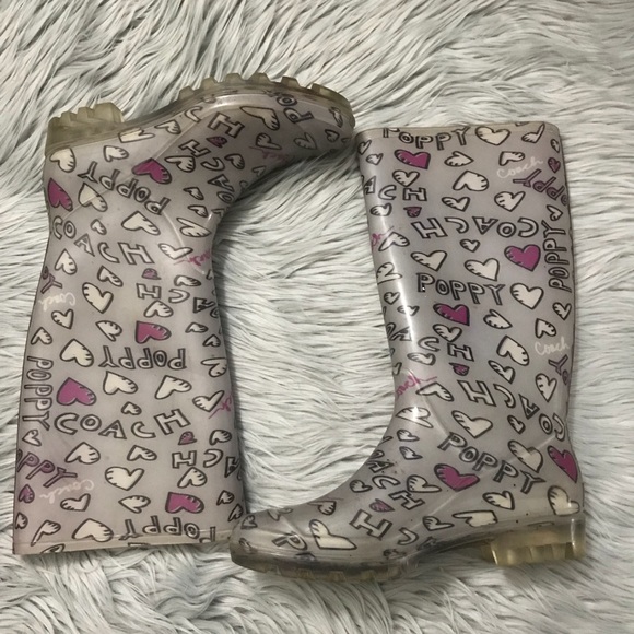 Coach "Poppy" Women’s  Rain Boots Womens SZ 7 - Picture 1 of 6